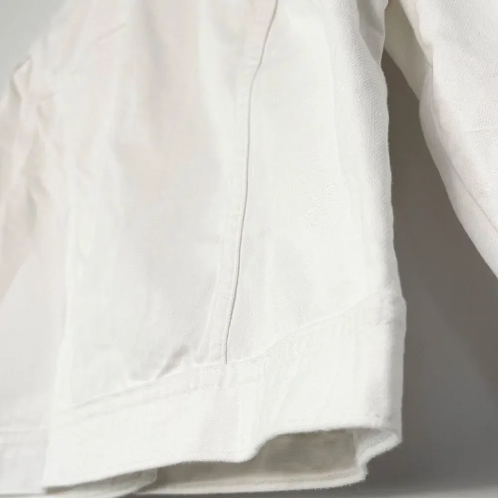 Gap Kids White Denim Jacket Waist Length NWT - US Girls 14-16 XXL